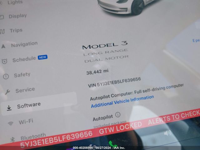 Photo 6 VIN: 5YJ3E1EB5LF639656 - TESLA MODEL 3 