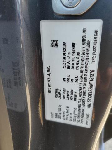 Photo 11 VIN: 5YJ3E1EB5NF181376 - TESLA MODEL 3 