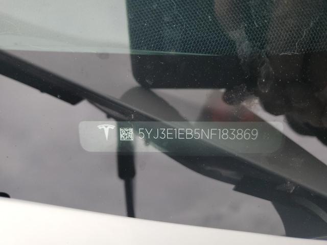 Photo 11 VIN: 5YJ3E1EB5NF183869 - TESLA MODEL 3 