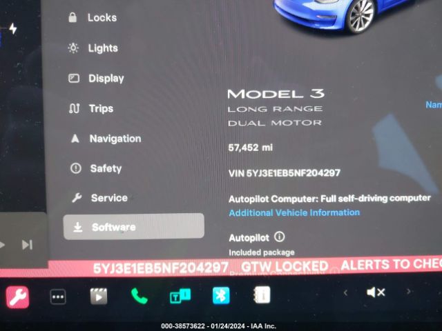 Photo 6 VIN: 5YJ3E1EB5NF204297 - TESLA MODEL 3 