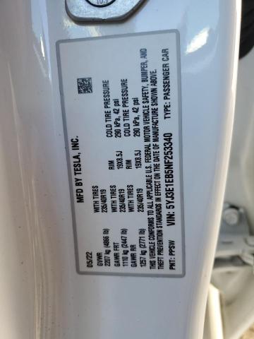 Photo 11 VIN: 5YJ3E1EB5NF253340 - TESLA MODEL 3 