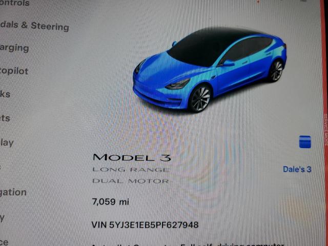 Photo 8 VIN: 5YJ3E1EB5PF627948 - TESLA MODEL 3 