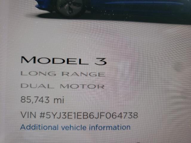 Photo 7 VIN: 5YJ3E1EB6JF064738 - TESLA MODEL 3 