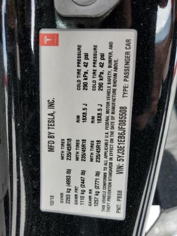 Photo 11 VIN: 5YJ3E1EB6JF085508 - TESLA MODEL 3 