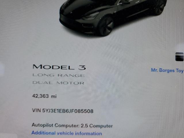 Photo 8 VIN: 5YJ3E1EB6JF085508 - TESLA MODEL 3 