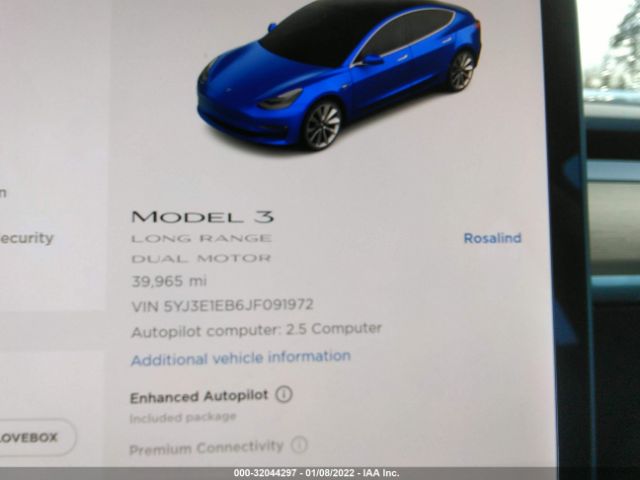 Photo 6 VIN: 5YJ3E1EB6JF091972 - TESLA MODEL 3 