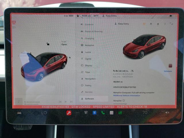 Photo 8 VIN: 5YJ3E1EB6JF100783 - TESLA MODEL 3 