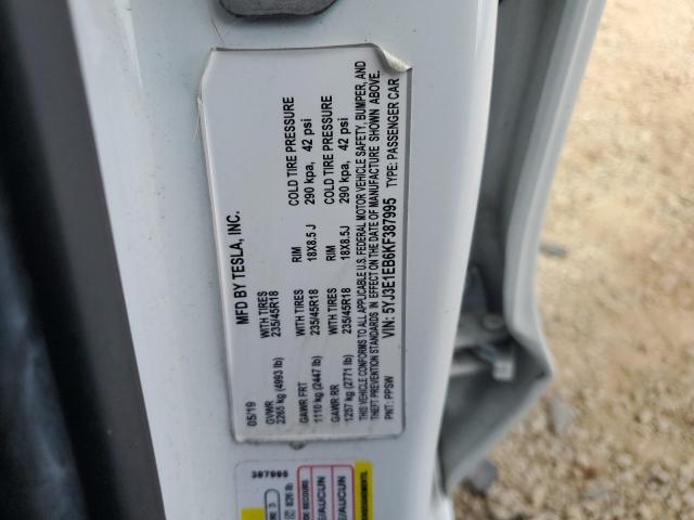 Photo 11 VIN: 5YJ3E1EB6KF387995 - TESLA MODEL 3 