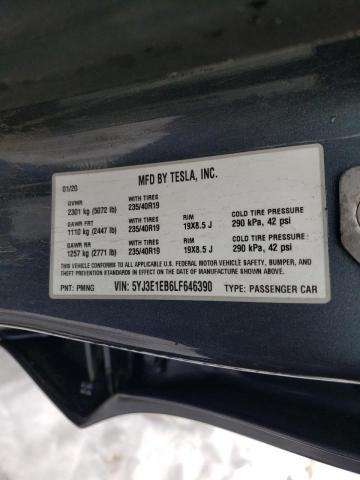 Photo 11 VIN: 5YJ3E1EB6LF646390 - TESLA MODEL 3 