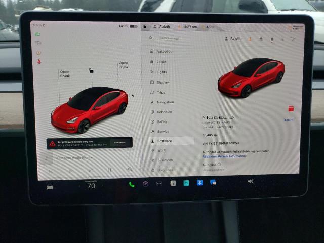 Photo 8 VIN: 5YJ3E1EB6MF869241 - TESLA MODEL 3 