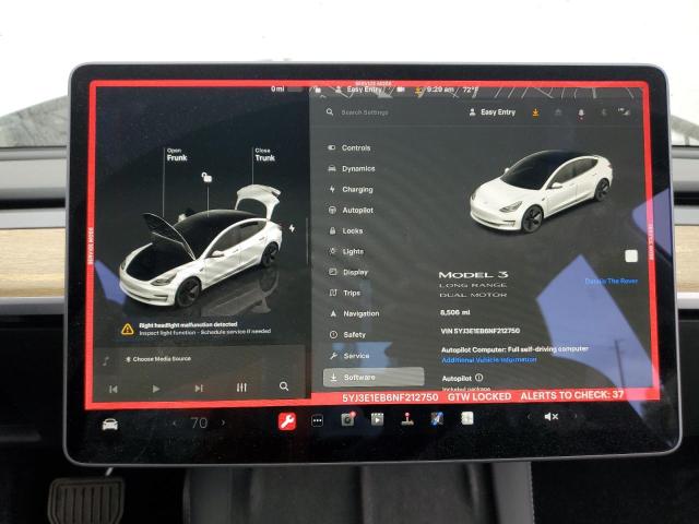 Photo 8 VIN: 5YJ3E1EB6NF212750 - TESLA MODEL 3 