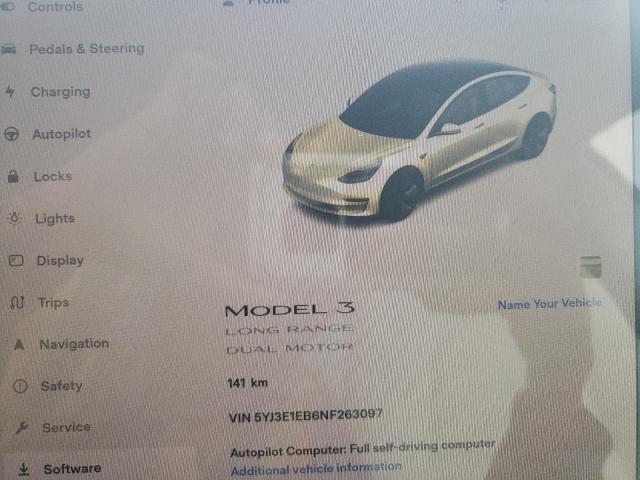 Photo 7 VIN: 5YJ3E1EB6NF263097 - TESLA MODEL 3 