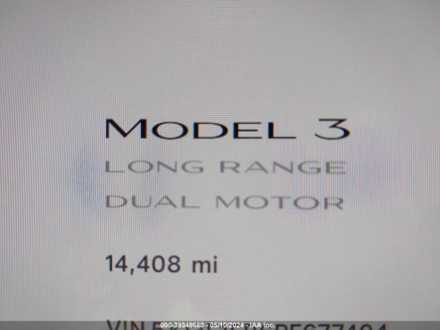 Photo 6 VIN: 5YJ3E1EB6PF677404 - TESLA MODEL 3 