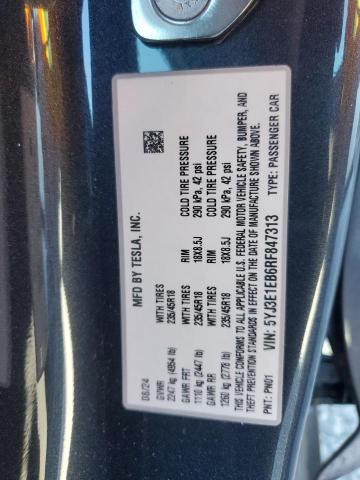 Photo 11 VIN: 5YJ3E1EB6RF847313 - TESLA MODEL 3 