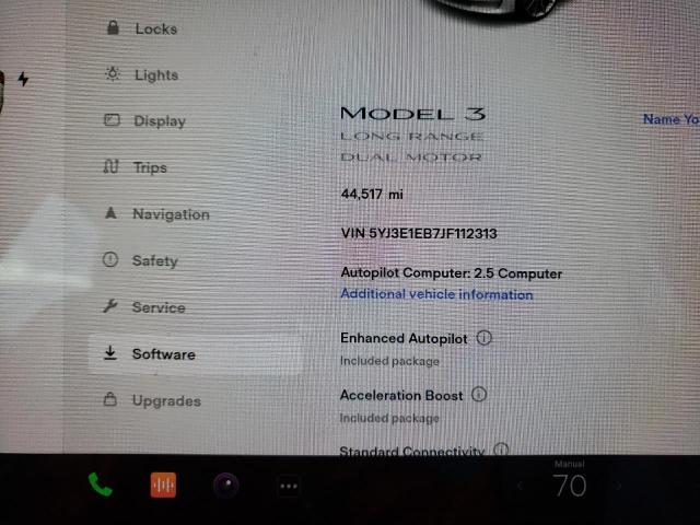 Photo 7 VIN: 5YJ3E1EB7JF112313 - TESLA MODEL 3 