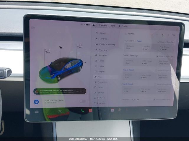 Photo 6 VIN: 5YJ3E1EB7KF421832 - TESLA MODEL 3 