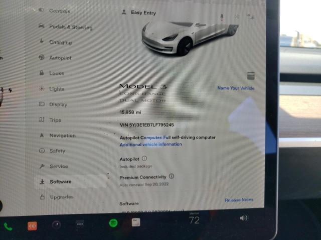 Photo 7 VIN: 5YJ3E1EB7LF795245 - TESLA MODEL 3 