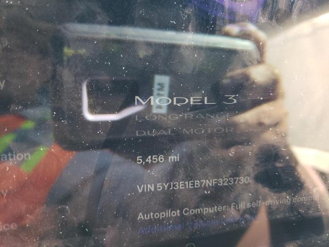 Photo 8 VIN: 5YJ3E1EB7NF323730 - TESLA MODEL 3 