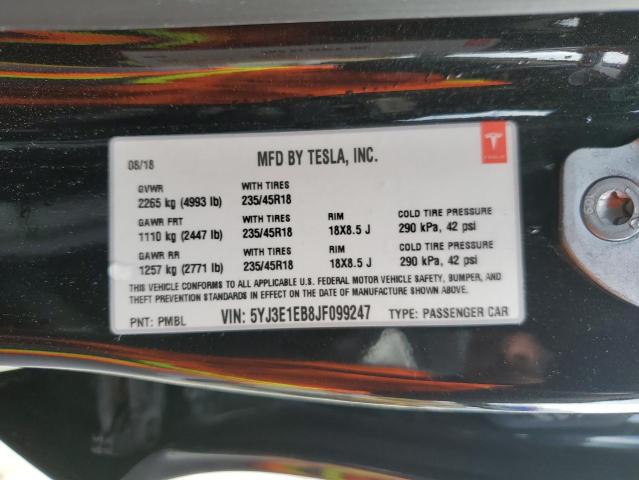 Photo 9 VIN: 5YJ3E1EB8JF099247 - TESLA MODEL 3 