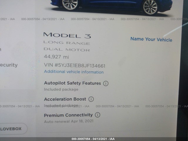 Photo 6 VIN: 5YJ3E1EB8JF134661 - TESLA MODEL 3 