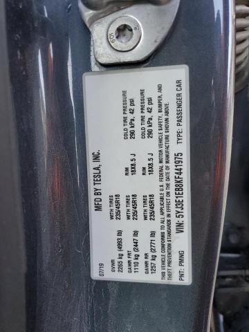 Photo 12 VIN: 5YJ3E1EB8KF441975 - TESLA MODEL 3 