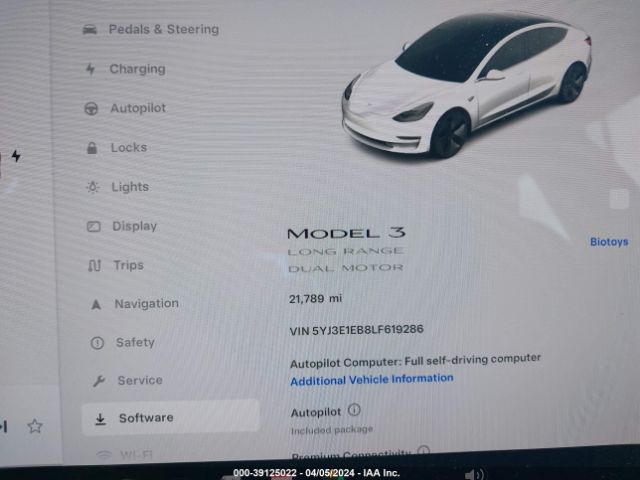 Photo 6 VIN: 5YJ3E1EB8LF619286 - TESLA MODEL 3 