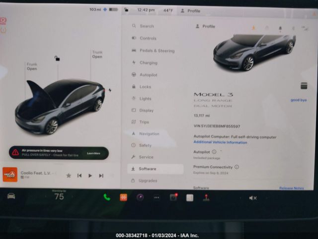 Photo 6 VIN: 5YJ3E1EB8MF855597 - TESLA MODEL 3 