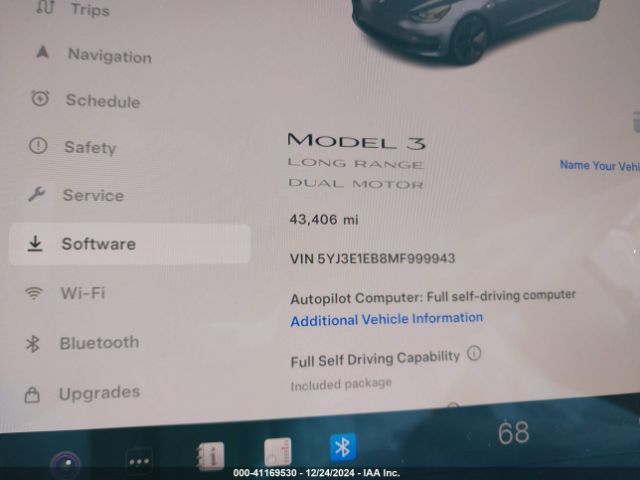 Photo 6 VIN: 5YJ3E1EB8MF999943 - TESLA MODEL 3 