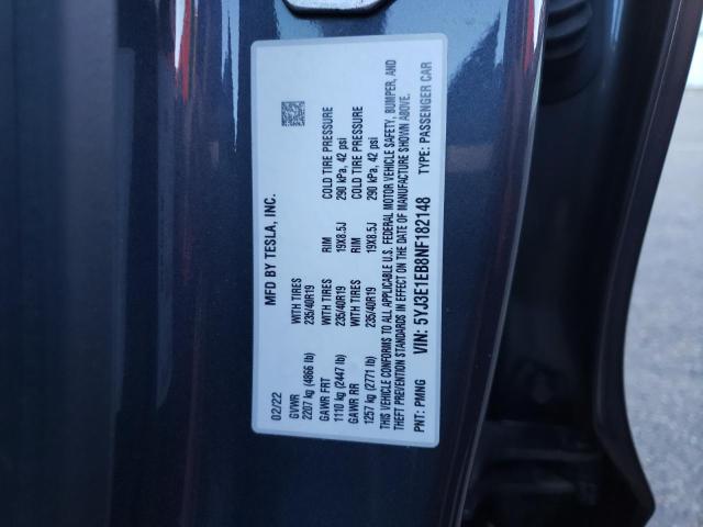 Photo 11 VIN: 5YJ3E1EB8NF182148 - TESLA MODEL 3 