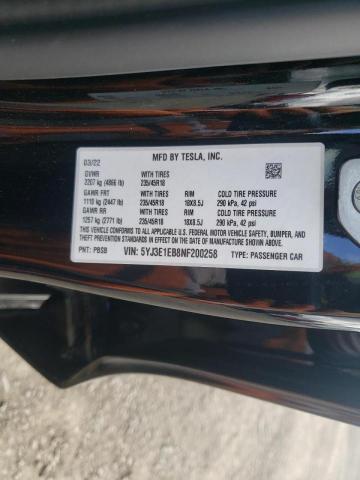 Photo 9 VIN: 5YJ3E1EB8NF200258 - TESLA MODEL 3 