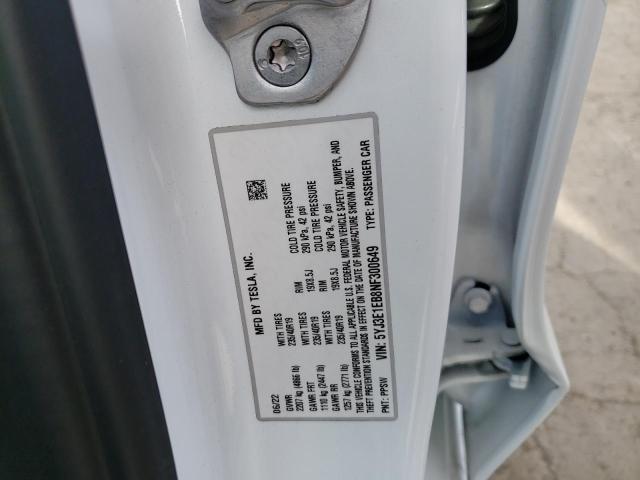 Photo 9 VIN: 5YJ3E1EB8NF300649 - TESLA MODEL 3 