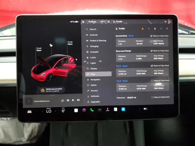 Photo 8 VIN: 5YJ3E1EB8PF415478 - TESLA MODEL 3 