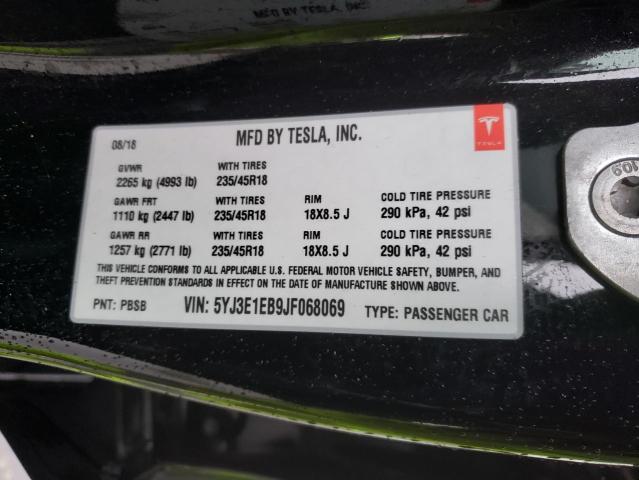 Photo 11 VIN: 5YJ3E1EB9JF068069 - TESLA MODEL 3 