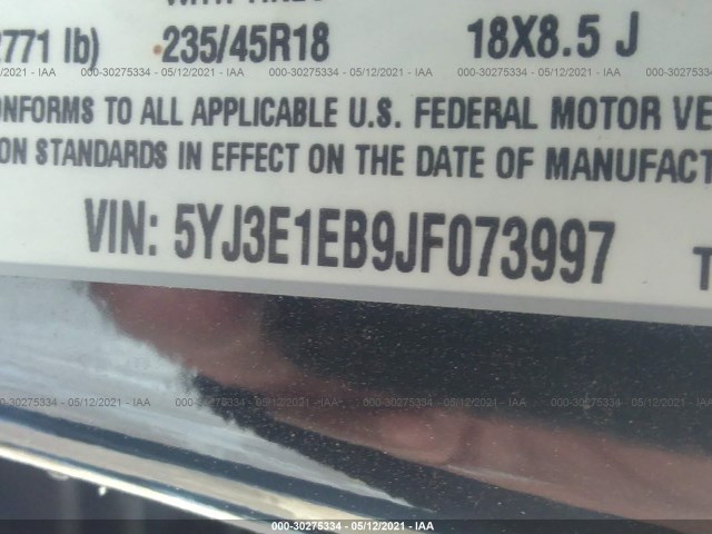 Photo 8 VIN: 5YJ3E1EB9JF073997 - TESLA MODEL 3 