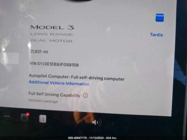 Photo 6 VIN: 5YJ3E1EB9JF088158 - TESLA MODEL 3 