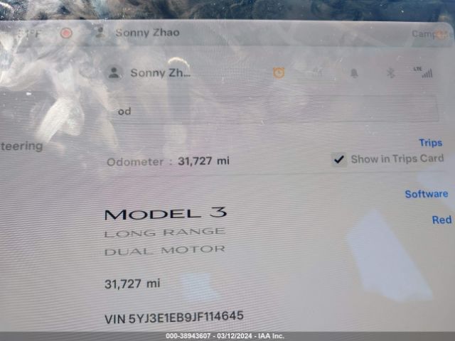 Photo 6 VIN: 5YJ3E1EB9JF114645 - TESLA MODEL 3 