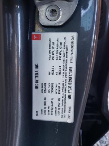 Photo 12 VIN: 5YJ3E1EB9JF170696 - TESLA MODEL 3 