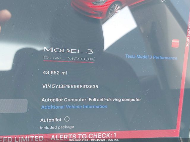 Photo 6 VIN: 5YJ3E1EB9KF413635 - TESLA MODEL 3 