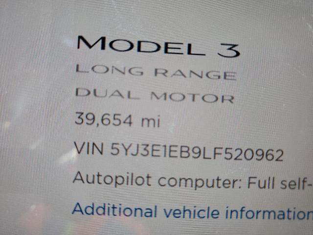 Photo 7 VIN: 5YJ3E1EB9LF520962 - TESLA MODEL 3 