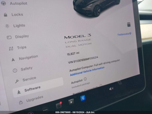 Photo 6 VIN: 5YJ3E1EB9MF055214 - TESLA MODEL 3 