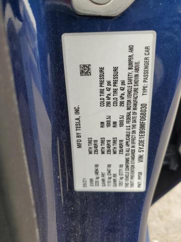 Photo 11 VIN: 5YJ3E1EB9MF068030 - TESLA MODEL 3 