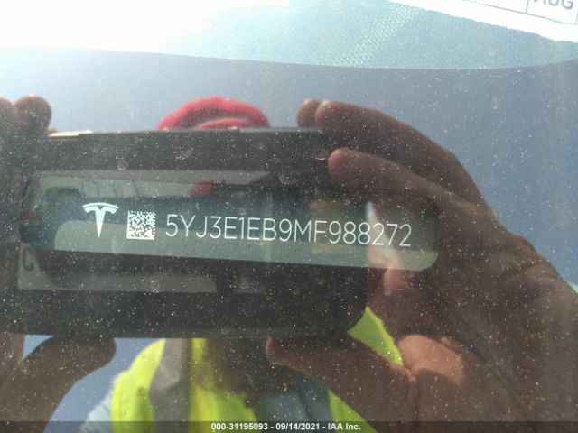 Photo 8 VIN: 5YJ3E1EB9MF988272 - TESLA MODEL 3 