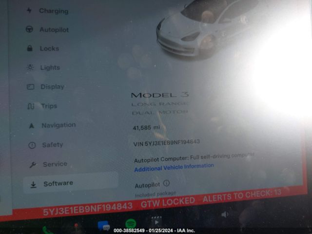 Photo 6 VIN: 5YJ3E1EB9NF194843 - TESLA MODEL 3 