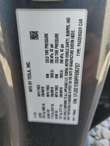 Photo 11 VIN: 5YJ3E1EB9PF696707 - TESLA MODEL 3 