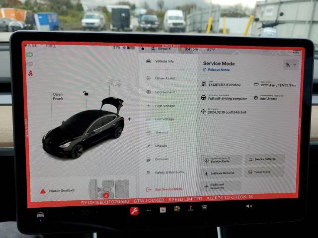 Photo 8 VIN: 5YJ3E1EBXJF070560 - TESLA MODEL 3 