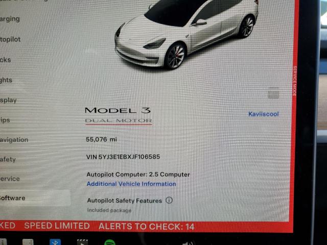 Photo 8 VIN: 5YJ3E1EBXJF106585 - TESLA MODEL 3 