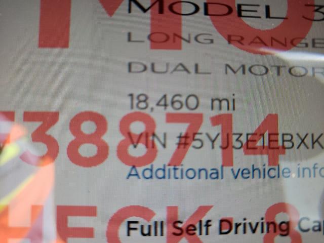 Photo 7 VIN: 5YJ3E1EBXKF388714 - TESLA MODEL 3 