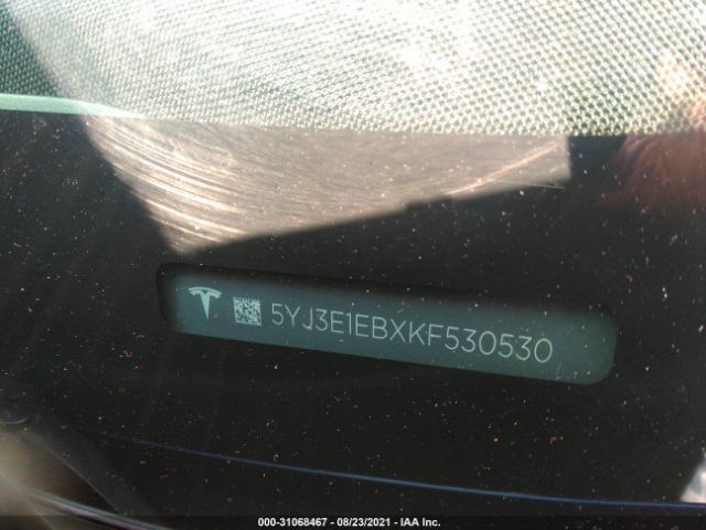 Photo 8 VIN: 5YJ3E1EBXKF530530 - TESLA MODEL 3 