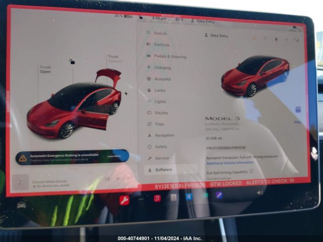 Photo 6 VIN: 5YJ3E1EBXLF651026 - TESLA MODEL 3 