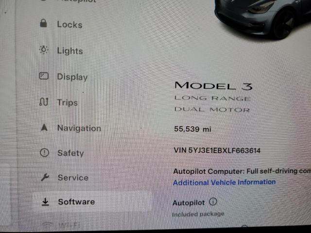 Photo 8 VIN: 5YJ3E1EBXLF663614 - TESLA MODEL 3 